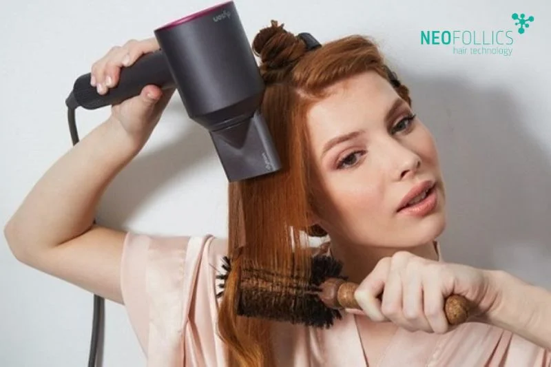 Nhiệt cao kéo dài có thể phá vỡ protein trong tóc, khiến tóc nhuộm càng mất đi độ đàn hồi và trở nên xơ xác